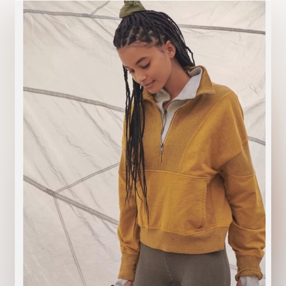 NWOT Free People Movement Half Zip Adeline Pullover Sweatshirt Alchemy size XS - Picture 3 of 16